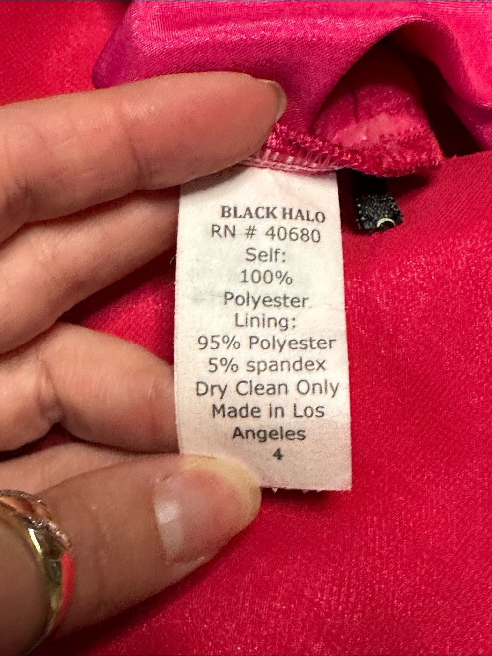 Black Halo Vibrant Pink Sleeveless mini dress 4 - Picture 6 of 6
